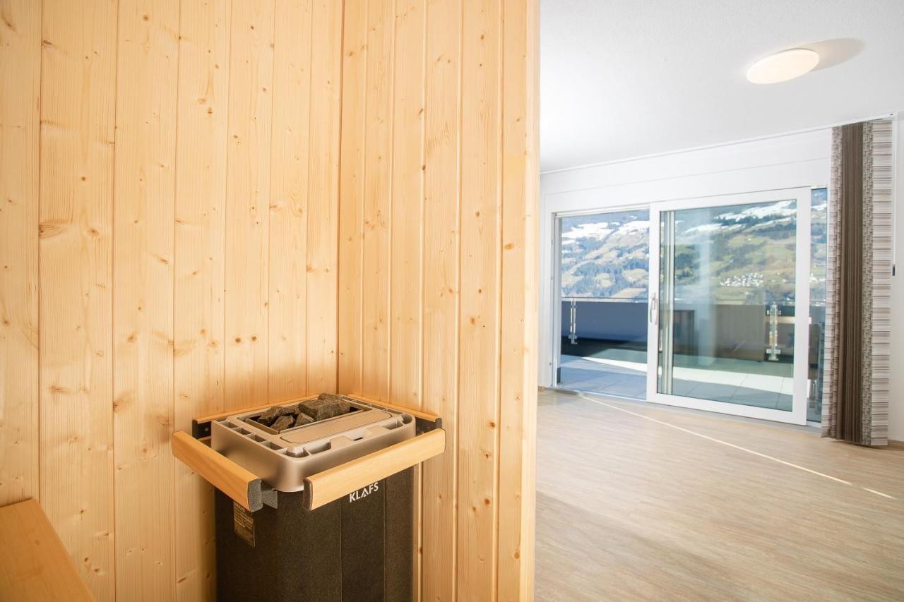 H21 - Modernes Ferienhaus 145Qm, 4Sz, Wellnessbereich Mit Sauna Und Dachterrasse Mit Panoramablick, Kuehlen Und Heizen Mit Geothermie Fügen Eksteriør billede
