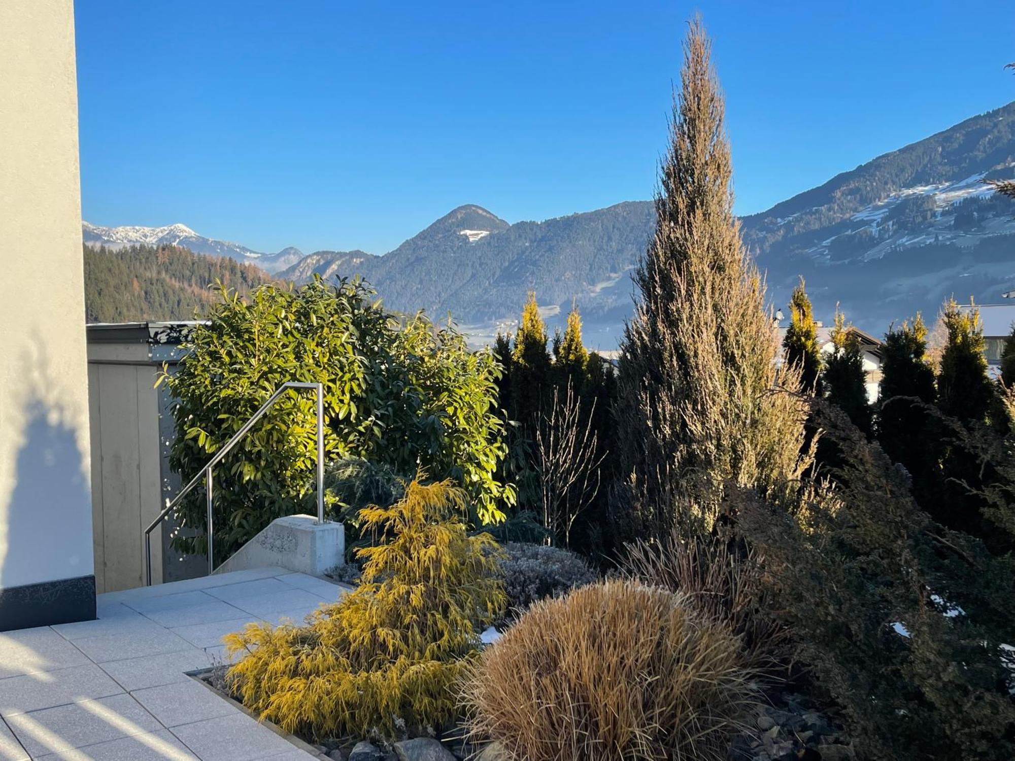 H21 - Modernes Ferienhaus 145Qm, 4Sz, Wellnessbereich Mit Sauna Und Dachterrasse Mit Panoramablick, Kuehlen Und Heizen Mit Geothermie Fügen Eksteriør billede
