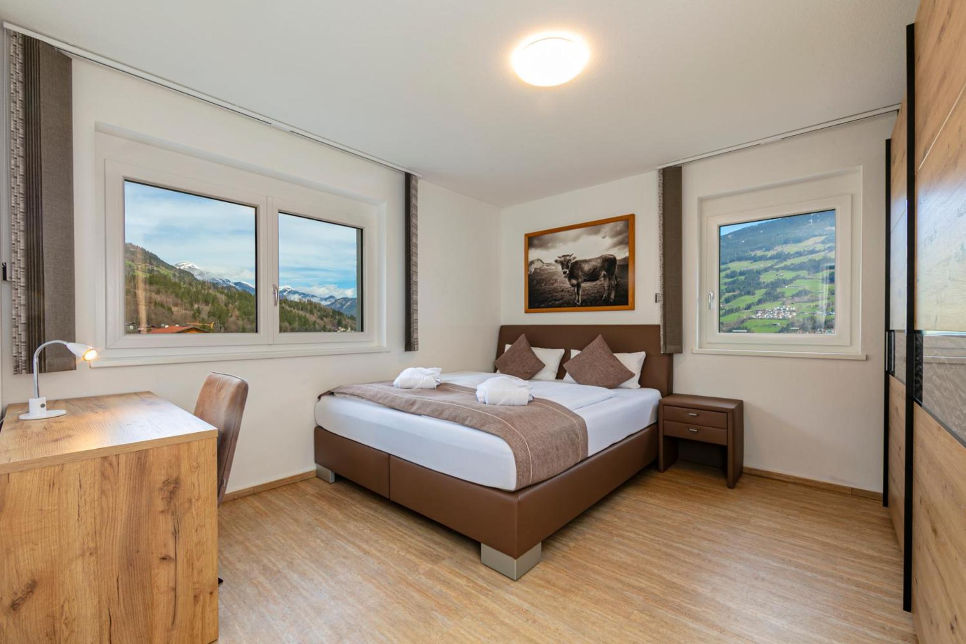 H21 - Modernes Ferienhaus 145Qm, 4Sz, Wellnessbereich Mit Sauna Und Dachterrasse Mit Panoramablick, Kuehlen Und Heizen Mit Geothermie Fügen Eksteriør billede