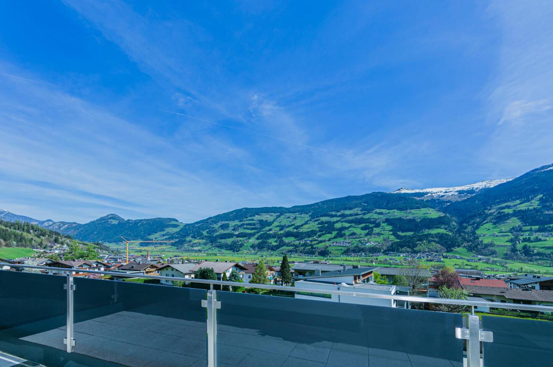 H21 - Modernes Ferienhaus 145Qm, 4Sz, Wellnessbereich Mit Sauna Und Dachterrasse Mit Panoramablick, Kuehlen Und Heizen Mit Geothermie Fügen Eksteriør billede